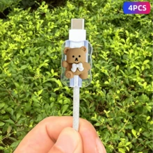 可爱卡通游戏机图案软保护套 - 适用于手机数据线配件 - 卡通 - 查看 17