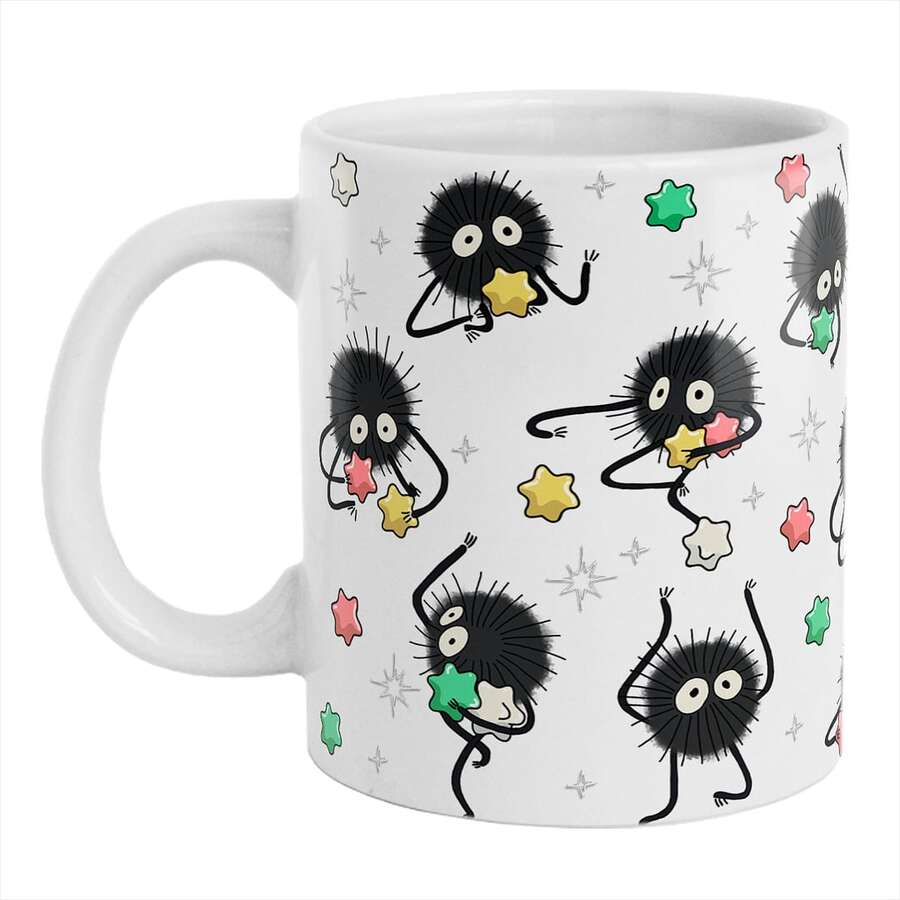 Taza de Anime de El Viaje de ChihIRÓ Susuwataris Anime Pelicula Studio ghíblí - Blanco - Ver 1