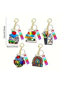 Bộ 5 món quà tặng Ngày Nhà giáo, móc khóa hình giáo viên, phù hợp cho cả nam và nữ. - nhiều màu - Xem 6