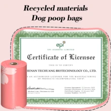 Túi đựng chất thải cho chó Pet Rhythm hương hoa anh đào - 630 túi màu hồng, có hộp đựng, kích thước cực lớn 13x9 inch, chống rò rỉ và có mùi thơm, thích hợp cho chó đi dạo và mèo. - Xem 3