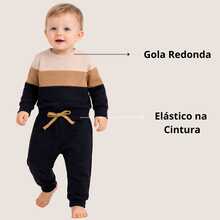 1 Set Of Children's Fleece Sweatshirts Sizes P To 3 Boys Baby Winter Clothes Cold Weather - 黑色 - 查看 3