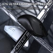ATTACK SHARK A.JAZZ NJ07 Wireless Mouse, 67g Ultra-Lightweight, 3-Mode 2.4G/Bluetooth/USB-C, 6 Adjustable DPI Up To 12800, 1000Hz Optical Sensor, Ergonomic Design Long Battery Life, Compatible With PC - View 3