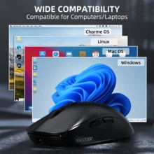 ATTACK SHARK A.JAZZ NJ07 Wireless Mouse, 67g Ultra-Lightweight, 3-Mode 2.4G/Bluetooth/USB-C, 6 Adjustable DPI Up To 12800, 1000Hz Optical Sensor, Ergonomic Design Long Battery Life, Compatible With PC - View 8