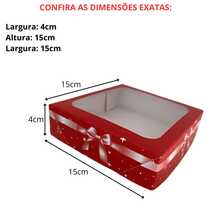 20 Sweet Gift Boxes With Display - 15x15x4 Cm - Kit 20 Units - 紅色 - 查看 5