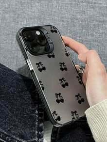 1个时尚IMD蝴蝶结樱桃图案IMD材质防摔保护手机壳，适合作为节日礼物，兼容苹果XS/XS Max/XR/11/12/13/14/14 Plus/15/15 Plus/16/16 Plus/17等型号 - 彩色 - 查看 1