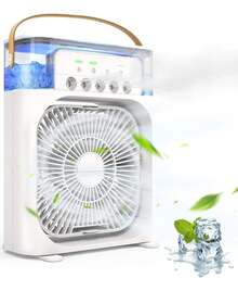 Portable Fan, Ideal For Offices, Bedrooms And Cars. - White - View 7