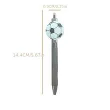 5支/套足球主题圆珠笔，适合学校、办公室、日记本和礼品，返校季必备 - 彩色 - 查看 6