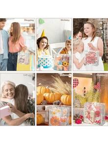 1/2/4pcs Transparent PVC Gift Bags With Handles - Mini Party Favor Bags, Transparent Party Giveaway Plastic Gift Bags, Tote Bags, Bulk PVC Plastic Gift Bags With Handles - View 12