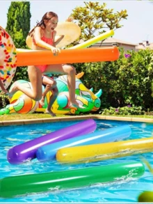 1 chiếc phao bơi hình ống, dài 150cm, làm bằng xốp, có thể dùng để nổi trên mặt nước. - Một kích thước - Xem 3