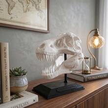 Dinosaur Head Decoration Decorative Skeleton Ornament - 白色 - 查看 2