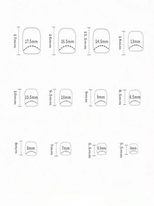 24pcs Glossy Short Square Press-On Toenails, Blue French Style Fake Toenails With Heart & Flower Design, Pink Full Coverage Acrylic Toenails, Women Nail Art Supplies - Baby Blue - View 2