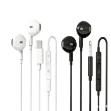 Tai nghe nhét tai có dây với micro tích hợp cho chất lượng cuộc gọi tối ưu, giọng nói rõ ràng không bị nhiễu nền, cắm là chạy, tương thích với nhiều thiết bị, bền bỉ và chắc chắn, phù hợp cho nghe nhạc, làm việc văn phòng và chơi game. OHW300 - Xem 1