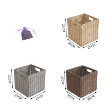 1pc Foldable Storage Basket, Multi-Purpose Non-Waterproof, For Clothes, Snacks, Toy Organizer, Bathroom Towel Holder, Home Decor Shelf Basket, Suitable For Easter, Mother's Day - Khaki - View 11