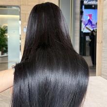 Brazilian Straight Human Hair Wigs Pre Plucked 13x4 HD Lace Frontal Wigs For Women 13x4 Bone Straight Lace Front Wigs Human Hair - Natural Black - View 4