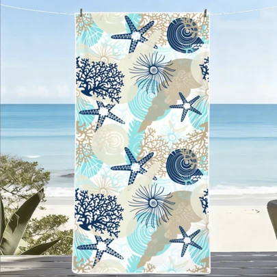 1pc Extra Large & Absorbent American Flag Beach Towel, Outdoor Carpet/Mat, Comfortable Quick-Dry Swimming Towel, Thick Soft Cute Beach/Pool/Travel/Picnic/Camping Towel With High Absorbency