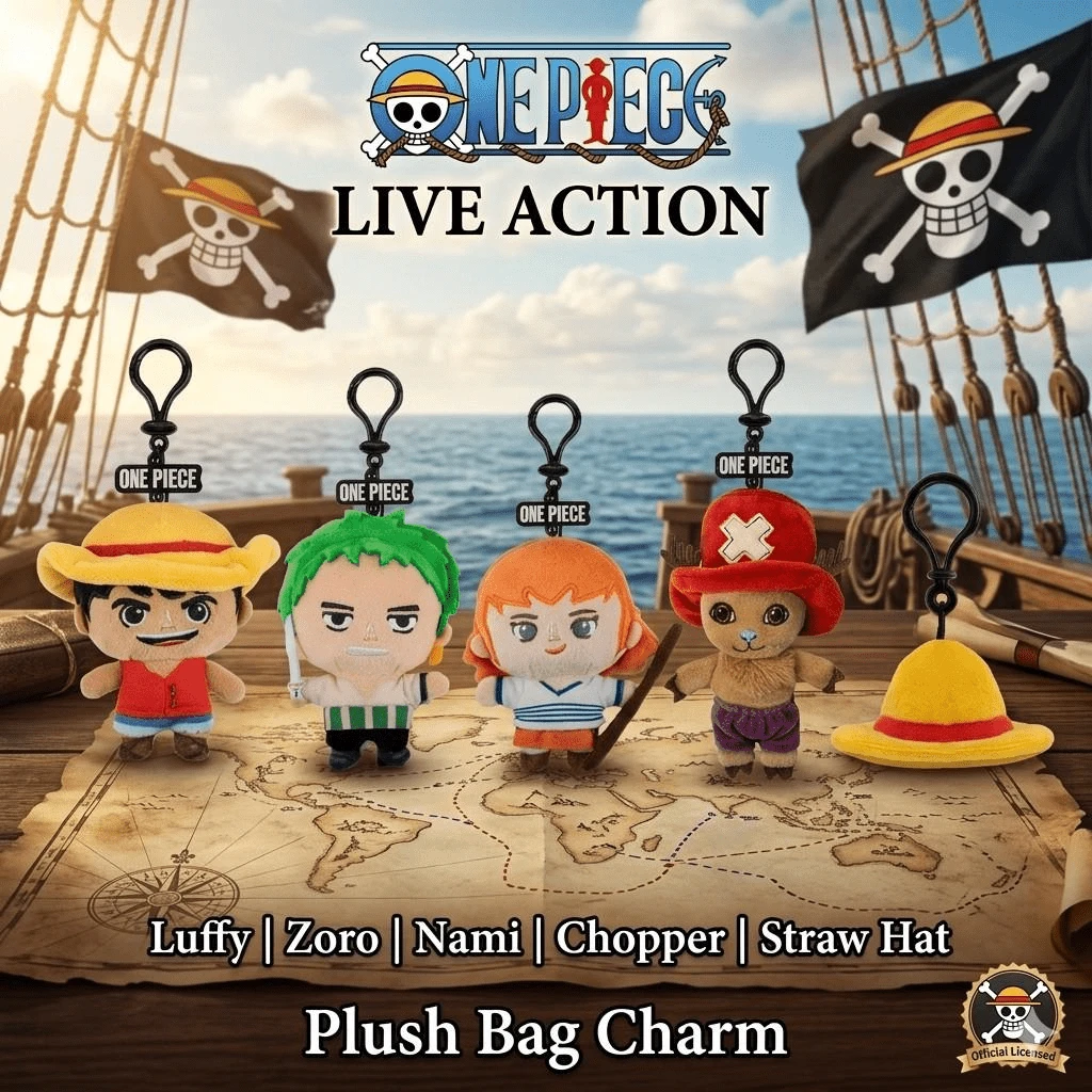 TOEI ANIMATION 1 Móc khóa túi xách nhồi bông One Piece Live Action được cấp phép chính thức. Chọn 1 kiểu: Zoro. Đồ sưu tầm dành cho fan anime. Phụ kiện tiệc mùa hè.