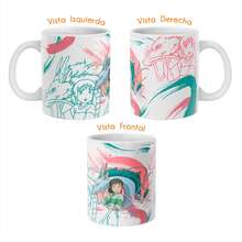Taza de de ChihIRÓ y Haku Dragon El Viaje de ChihIRÓ Studio ghíblí Anime - Blanco - Ver 3