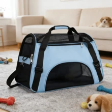 Summer Breathable Pet Sling Bag, Outdoor Portable Cat/Dog Carrier, Foldable Soft Tote Bag, Universal Pet Travel Carrier - Multicolor - View 5