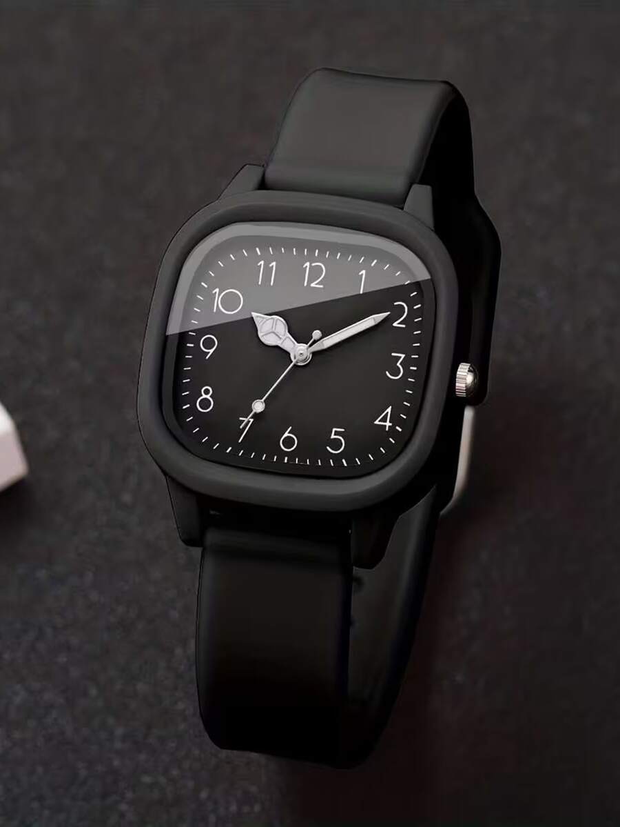 New Fashionable Minimalist Elegant Square Petite Quartz Watch, Best Gift Choice For Women, Mother's Day - Multicolor - View 1