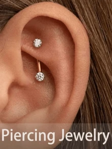 Yanxyad 9 chiếc khuyên xỏ lông mày vàng, khuyên xỏ tai bằng titan, khuyên xỏ vành tai bằng thép không gỉ mạ vàng, khuyên xỏ lông mày bạc cho nam nữ, khuyên xỏ môi nhỏ đính đá CZ, khuyên xỏ rốn, khuyên xỏ sụn tai, khuyên xỏ vành tai, kích thước 16G 6mm/8mm/10mm - Khuyên lông mày - Xem 3