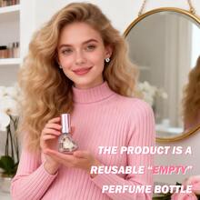 Flacon de parfum en forme de cœur - Flacon vaporisateur portable réutilisable, conçu avec un joyau d'amour, disponible en rose, violet, rouge, taille voyage, décanteur de parfum mini compact portable, idéal pour les cadeaux de fête - Multicolore - Voir 9