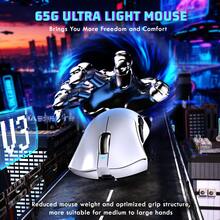 ATTACK SHARK V3 Ultra-leichte kabellose Gaming-Maus, PAW3311 Sensor, 62g, 25K DPI, 500mAh, 2.4G/Bluetooth/USB-C 3-in-1 wiederaufladbare Maus mit 5 programmierbaren Tasten, geeignet für Laptop/PC Gamer | Weihnachtsgeschenk / Neujahrgeschenk 2026 - Verschiedenfarbig - Übersicht 5