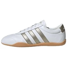 Adidas GRAND COURT LO SHOES Crystal White / Cyber Metallic / Gum Women's JQ9685 - White - View 2