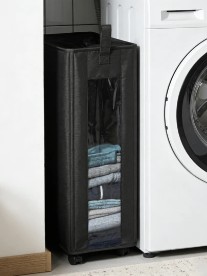 45L/55L/65L Laundry Basket, Laundry Hamper With Wheels, Collapsible Laundry Hamper For Bedroom, Bathroom, Living Room