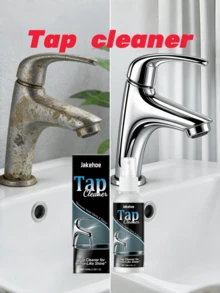 Faucet Cleaner - Removes Stubborn Water Stains From Faucets, Showerheads, Steel Home Cleaning - 100ml - View 2