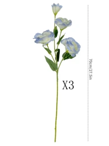 1/2/3 Pcs Artificial Large Lily Flowers, 70cm Fake Flowers Suitable For Wall, Living Room, Bedroom, Wedding, Party Decor, Tabletop Decor, Home, Kitchen, Wedding, Centerpiece, Office, Garden, Outdoor, House, Yard Decor, All Seasons - Blue - View 8