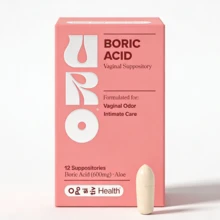 O Boric Acid Vaginal Suppository W/ Lactic Acid & Aloe For Vaginal Odor, 12 Ct - 1 - 查看 1
