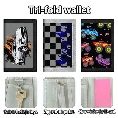 Tri-Fold Wallet, Foldable And Portable. Multiple Card Slots Design To Meet Daily Needs