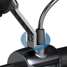 ¡Pedalea con más seguridad! Soporte para teléfono móvil para bicicleta con GPS - Negro - Ver 9
