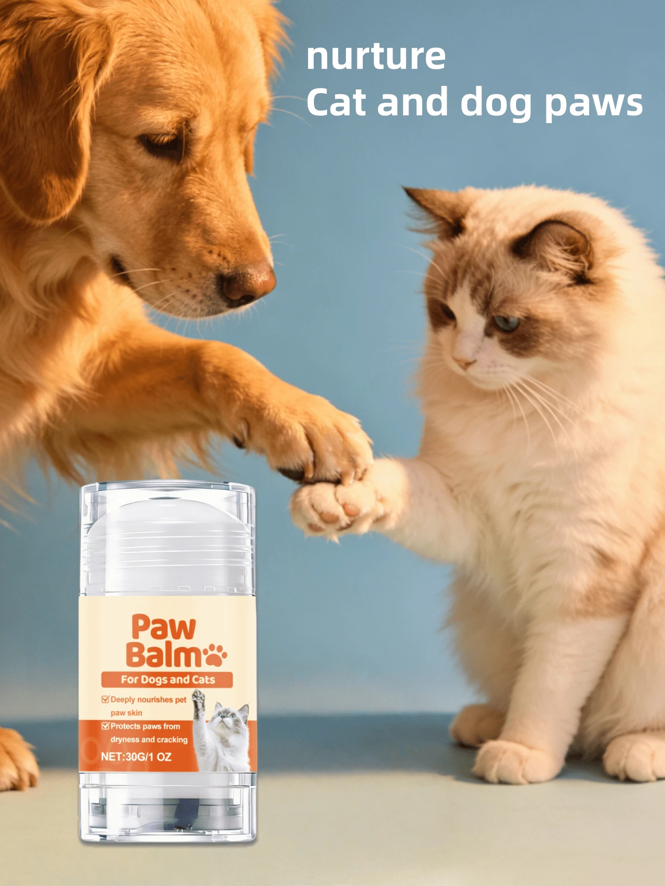 宠物护爪膏，温和呵护猫狗爪子，滋润滋养爪垫，宠物护理软膏 - 查看 1