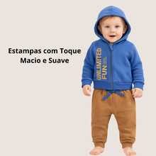 1 Set Of Fleece Tracksuit For Children, Sizes P To 3, Boys, Baby, Winter Clothes, Cold Weather - 霧霾藍 - 查看 8