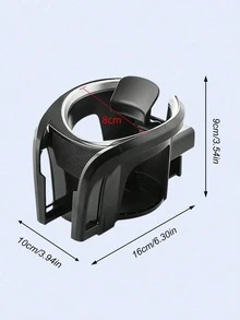 Soporte para taza de coche multifunción, soporte ajustable para taza y teléfono de la rejilla de ventilación, se adapta a teléfonos de hasta 7.2 pulgadas y botellas de 7.5 cm, operación con una sola mano - Soporte para teléfono - Ver 7
