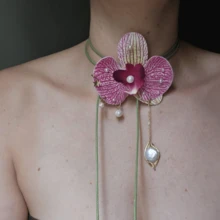 1 chiếc vòng cổ hoa loa kèn thiết kế thủ công, kiểu dáng ôm sát cổ, mặt dây chuyền tua rua đính ngọc trai pha lê, trang trí hoa văn thanh lịch kiểu Pháp, phong cách Bohemian, thích hợp cho tiệc tùng, tiệc chiêu đãi, đám cưới, ngày lễ, hẹn hò và các dịp khác. - Dây chuyền vỏ sò đeo xương đòn - 1 chiếc - Xem 9