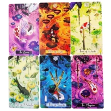 Bộ 78 lá bài kiểu Tarot Nishikigoi, trò chơi bài nghệ thuật cá Koi dành cho người mới bắt đầu. - Nhiều màu - Xem 5