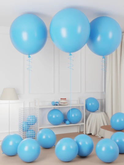 Bóng bay màu xanh nhạt 36/18 inch - 2/4/6/10/18/30 quả bóng bay màu xanh da trời nhạt, chất liệu latex, bơm khí heli, thích hợp trang trí tiệc mừng em bé sắp chào đời, tiệc tiết lộ giới tính, lễ tốt nghiệp, tiệc sinh nhật chủ đề nàng tiên cá, tiệc cưới, kỷ niệm, lễ đính hôn.