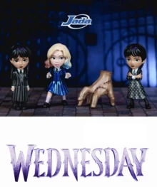Simba Wednesday Patung Dekoratif Resmi, Figur Logam Buatan Tangan Berukuran 2,5 Inci, - MultiWarna - View 2