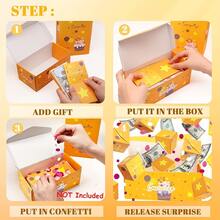 惊喜弹出式礼盒套装，包含弹出式礼盒、礼盒和帆布袋，适合生日、周年纪念日、母亲节、毕业季及其他节日送礼。 - 多色 - 查看 8