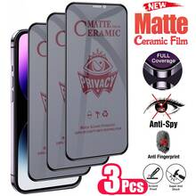 Yezodawee Shockproof Matte Privacy 3pcs High-Quality 9H+ Ceramic Screen Protector Film For IPhone 17 Pro Max, 17 Pro, 17 Air, 17, 16 Pro Max, 16, 16 Pro, 16 Plus, 14 Pro Max (6.9/6.7 Inches), Soft & Comfortable, Scratch-Resistant, Sensitive Touch, Compatible With Phone Cases, Essential Mobile Phone Screen Protector And Accessory, Ideal Gift For Birthday Spring Gift - Black - View 26