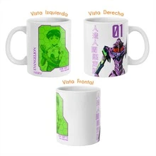 Taza de Evangelión Eva 01 You Can (Not) Advance De Cerámica 11 Oz 325 Ml Mugs de Evángelion Anime - Blanco - Ver 3
