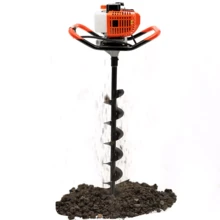 Lislark [ Heavy-Duty Auger Drill Bit] Quick-Plant Heavy-Duty Auger Drill Bit, Metal Garden Tool -3 Drill 100mm, 150mm, 200mm, - 黑色 Drill - 查看 3