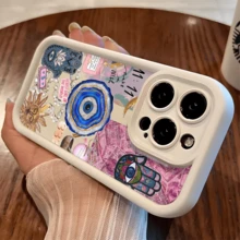 Esta funda para teléfono con diseño de retazos en rosa y morado es compatible con Apple  16E/15/14/13/12/11/PRO/PLUS/PROMAX/MINI, S/A/M/NOTE, S/G/EDGE/E, Transition Spark/HANTOM/CAMON/INFINIX, Honor 400/PLAY/X/Y, OPPO Reno/A/F, 14/Redmi/POCO/NOTE y otros modelos. Está hecha de TPU transparente, sencillo, elegante y duradero. Es una opción ideal para San Valentín, Halloween, Navidad, para uso personal o como regalo. - Burdeos - Ver 5