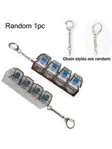 1pc Mechanical Keyboard Replacement Keycap | Keycap Collector's Item, Modern Style Keychain Pendant, 2-In-1 Men's Keychain, Adult Gift, New Year Gift, Suitable As Backpack Pendant - Multicolor - View 10