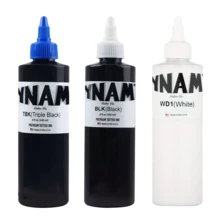 3 piezas de 8oz (240ml) Tinta para tatuajes negra profesional, para delineado, sombreado y mezcla, suministros de tatuaje negro de alta calidad - Multicolor - Ver 6