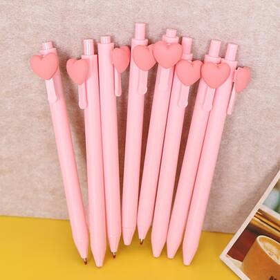 Bộ bút bi màu hồng ngày Valentine (5 chiếc), lý tưởng làm quà tặng ngày lễ, hoàn hảo cho trường học, quà tặng khuyến khích trong lớp học, các sự kiện kỷ niệm và quà tặng tiệc tùng, vật dụng thiết yếu cho năm học mới, mang lại trải nghiệm viết trơn tru.