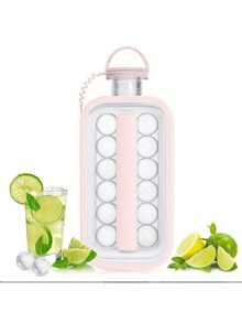 2-In-1 Foldable Cube Ice Cube Tray, Grid Design Silicone Ice Cube Mold, Suitable For Home, Travel, Graduation Season Ice Cube Supplies - Multicolor - View 8