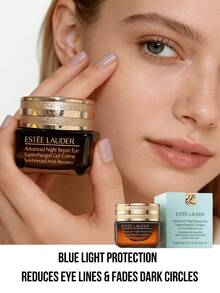 Estée Lauder 3/5/15毫升密集修护眼霜/凝胶，全面修护，深层细胞修护，抗衰老，有效减少31%鱼尾纹，7天内提亮眼周肌肤，1小时内去除91%自由基，蕴含酵母发酵溶胞物/透明质酸钠/维生素E，长效舒缓并强化肌肤屏障，适合所有肤质。 - 雅詩蘭黛特潤修護肌活精華眼霜 - 查看 3